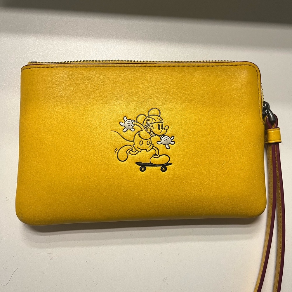 Coach x Disney pouch wristlet
